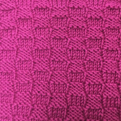 Pinkki tiskirätti, korinpohjaneulos