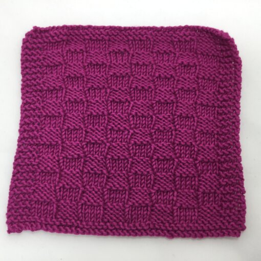 Pinkki tiskirätti, korinpohjaneulos - Image 2